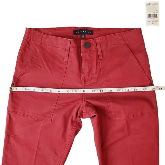 Sanctuary Womens Burgundy Mid Rise Bootcut Pants Size 26 - Picture 12 of 16